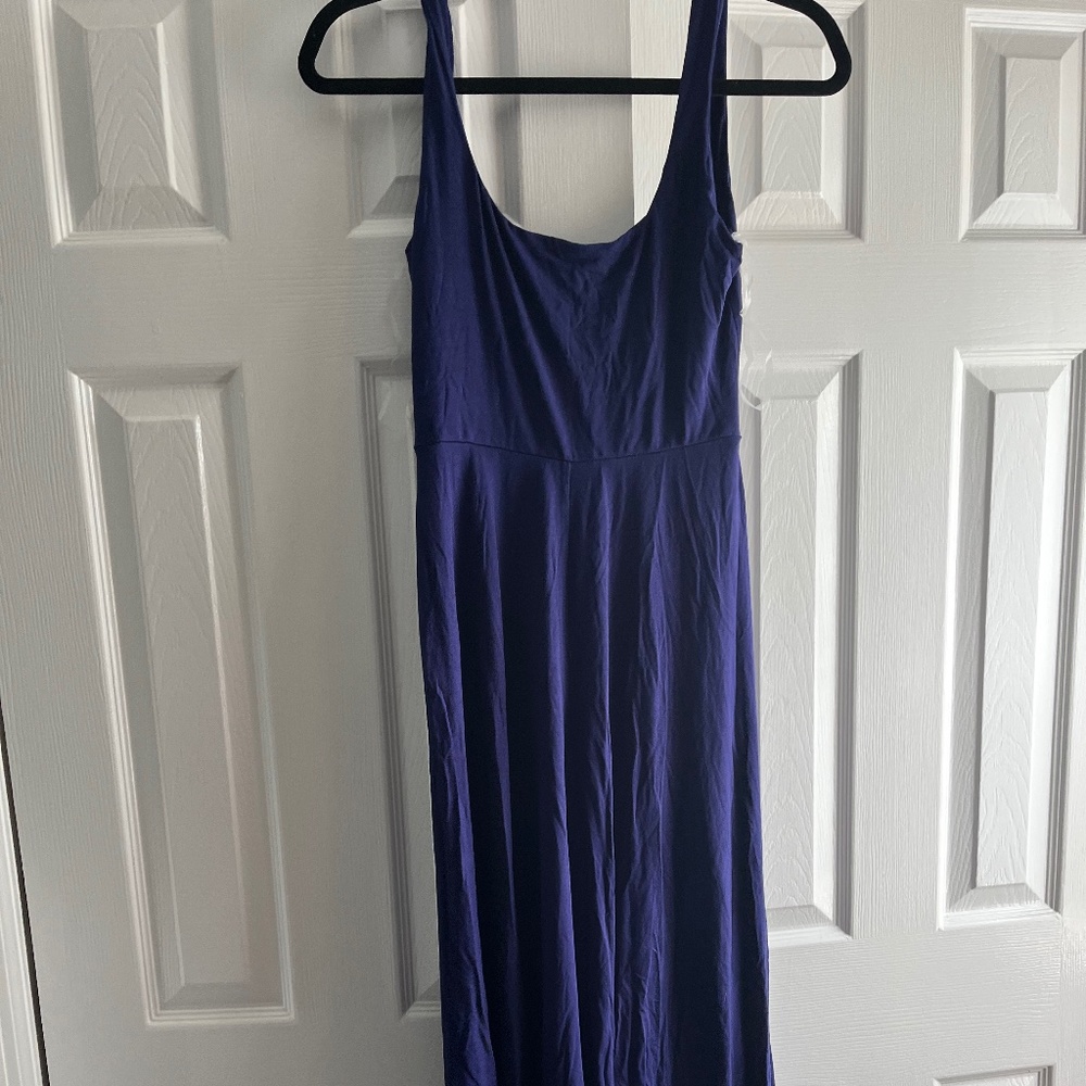 blue casual dress